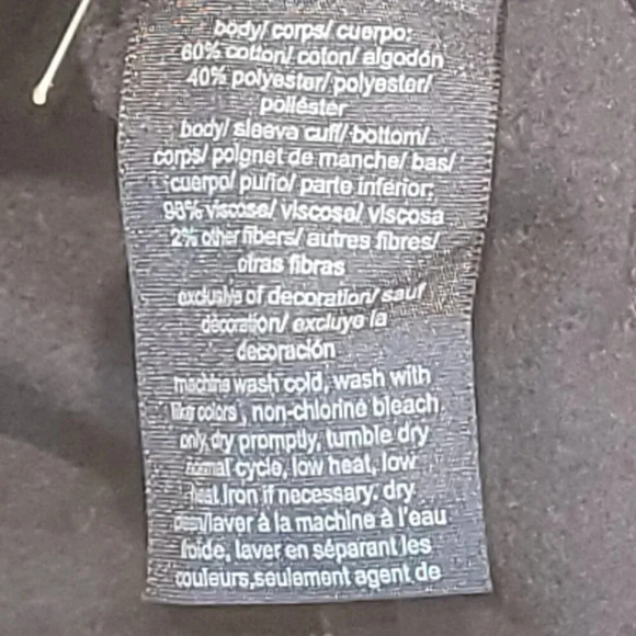 Tommy Hilfiger Women's L Sleeve Navy/Plaid Layered Look Sweatshirt Hoodie SIZE? - Picture 8 of 12